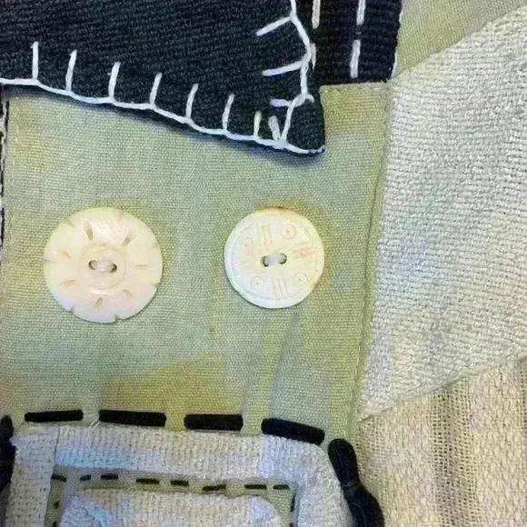 Parsley & Sage jacket sz M colorful whimsical hippie grandma 90s patchwork *flaw - Picture 7 of 8